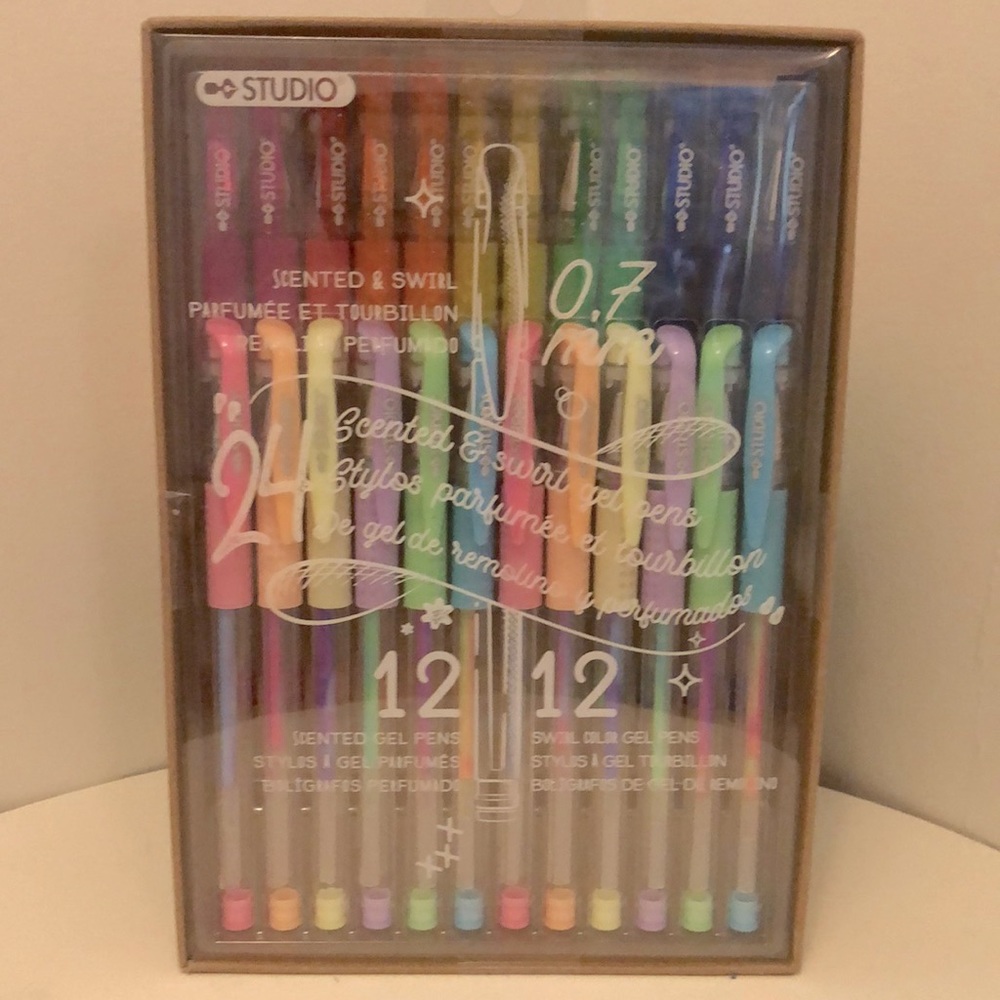24 gel pens set